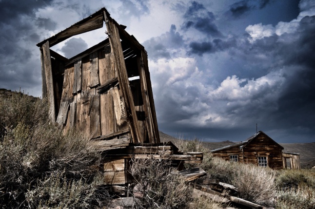 Abandoned outhouse, Bodie Ghost Town